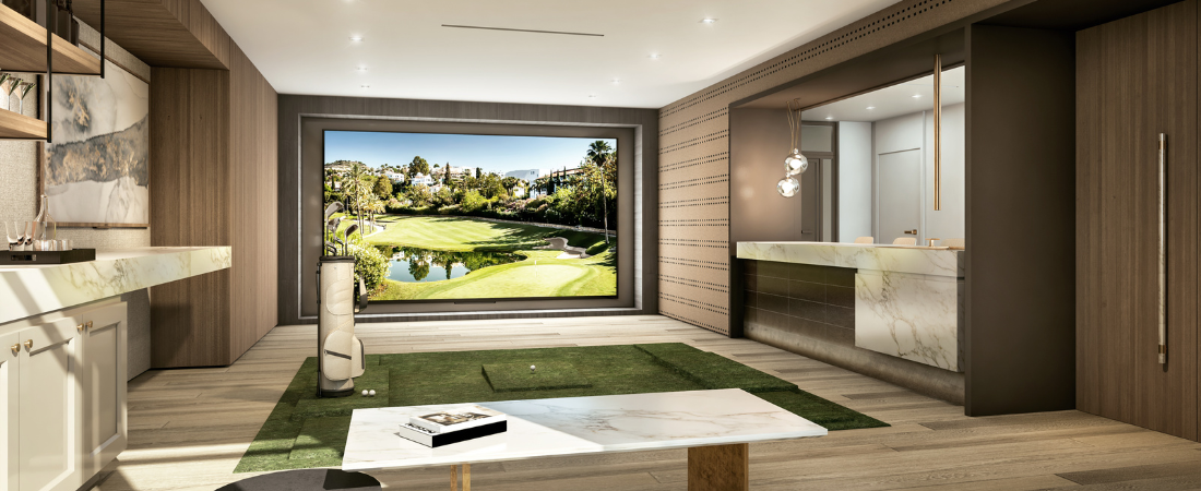 Villa Valencia Amenities Golf Simulator