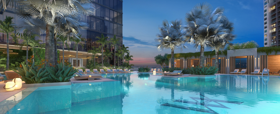 Waldorf Astoria Miami Amenities Pool Area 